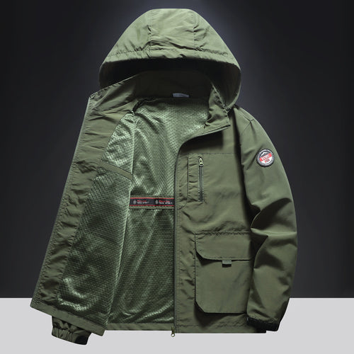 Herren Multifunktionale Übergangsjacke mit seitlichen Taschen Nord Taschen
