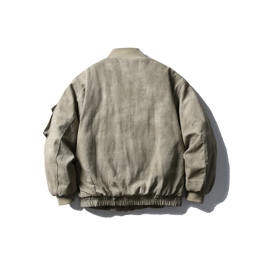 Herren Boxy Utility-Blousonjacke mit Stehkragen, Cargo-Ärmel und aufgesetzten Pattentaschen Nord Taschen
