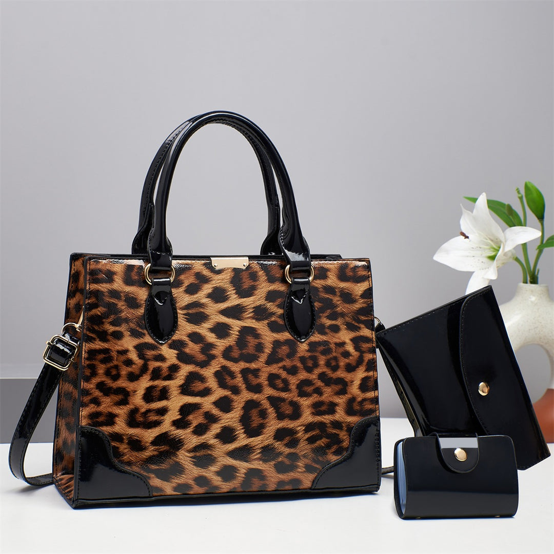 Damen elegante Handtasche mit animalischem Muster Nord Taschen
