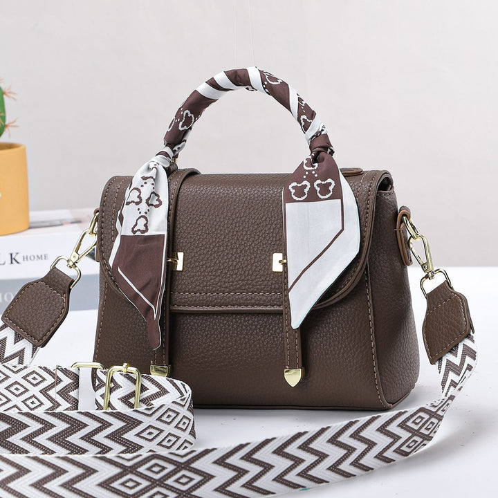 Damen Handtasche mit modischem Schal-Akzent Nord Taschen