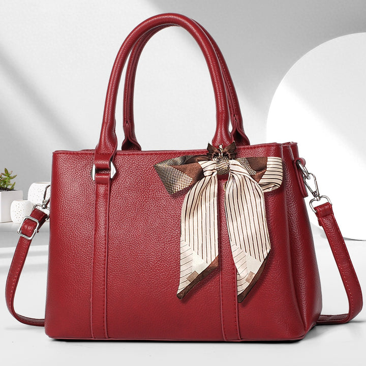 Damen modische Handtasche mit dekorativem Schleifenakzent Nord Taschen