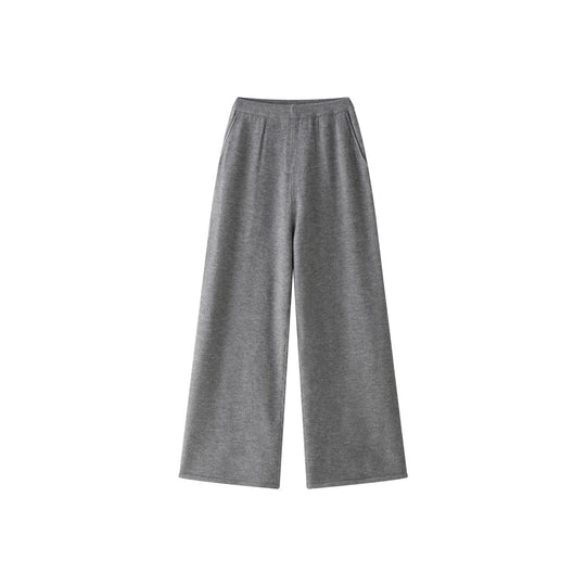 Damen Weite Strick‑Palazzohose im Lounge‑Look mit hohem Bund Nord Taschen