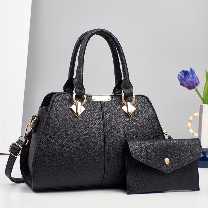 Damen elegante Handtasche mit strukturiertem Design und abnehmbarer Clutch Nord Taschen