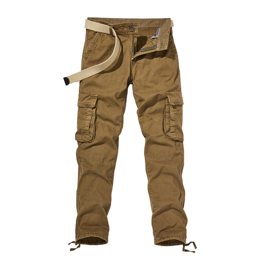 Herren Cargohhose mit verstärkten Knien, Tunnelzug-Beinabschlüssen und integriertem Gürtel Nord Taschen