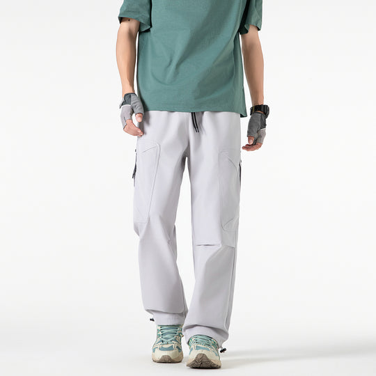 Herren Extraweite Utility-Cargohose im Joggerstil mit Tunnelzugbund und verstellbaren Beinabschlüssen Nord Taschen