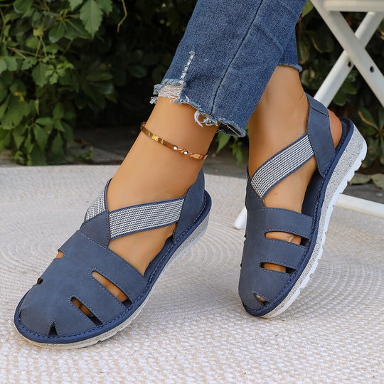 Damen Atmungsaktive Freizeitsandalen mit elastischen Riemen und ergonomischem Fußbett Nord Taschen