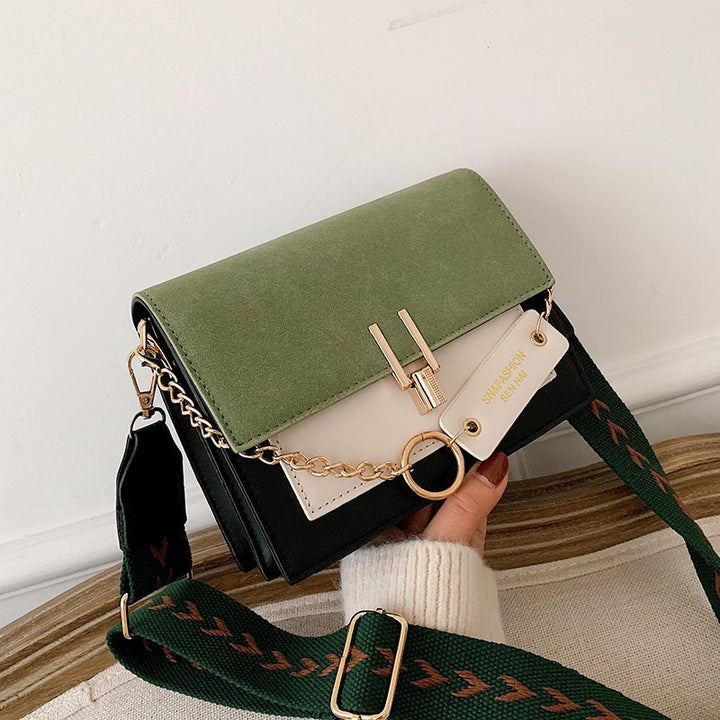Damen elegante Umhängetasche mit stilvollem Kettenverschluss und hochwertiger Textur Nord Taschen