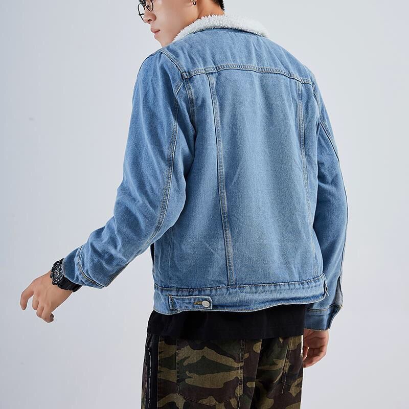 Herren Denimjacke mit kuscheligem Innenfutter Nord Taschen