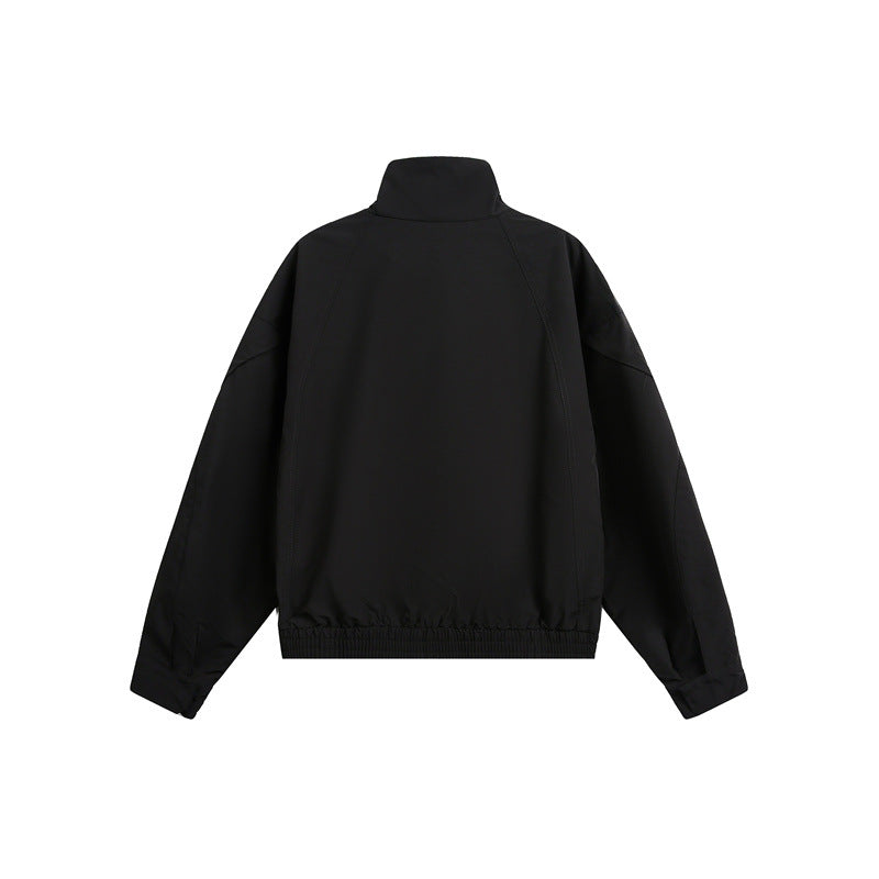 Unisex Kurzblouson im minimalistischen Tech‑Stoff mit Funnelkragen und verdeckter Frontblende Nord Taschen