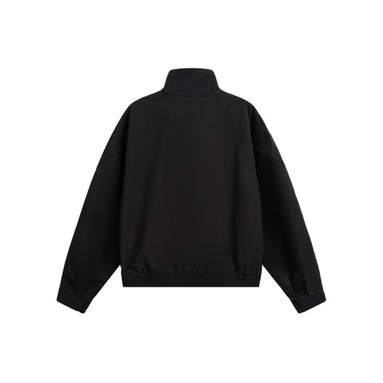 Unisex Kurzblouson im minimalistischen Tech‑Stoff mit Funnelkragen und verdeckter Frontblende Nord Taschen