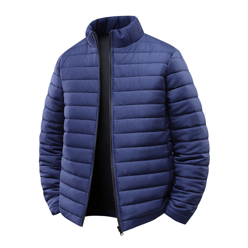 Herren Steppjacke mit leichter Thermoisolierung und hohem Stehkragen Nord Taschen