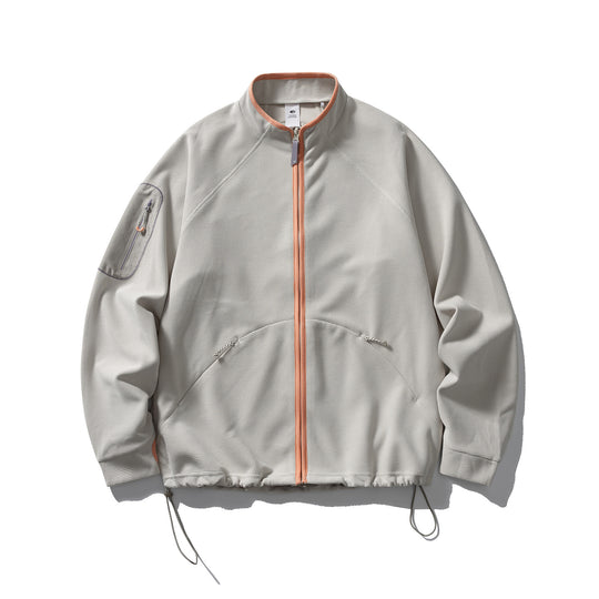 Unisex Struktur-Fleecejacke mit Reißverschluss, Ärmeltasche und Kordelzug Nord Taschen
