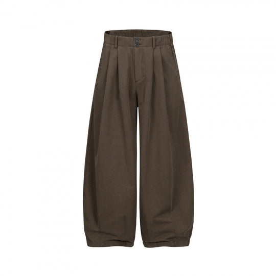 Damen Weite High‑Waist Bundfaltenhose mit ballonförmiger Silhouette Nord Taschen
