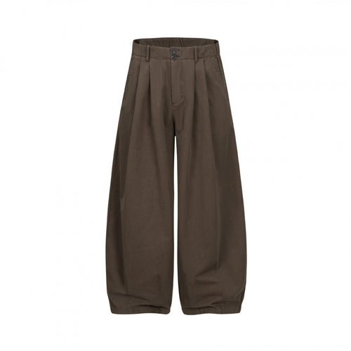 Damen Weite High‑Waist Bundfaltenhose mit ballonförmiger Silhouette Nord Taschen