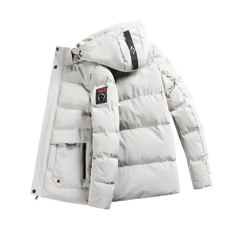 Herren wattierter Parka mit Kapuze und großen Fronttaschen Nord Taschen