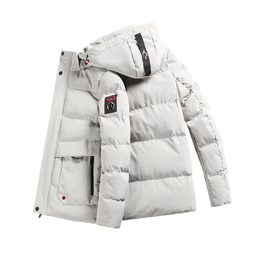 Herren wattierter Parka mit Kapuze und großen Fronttaschen Nord Taschen