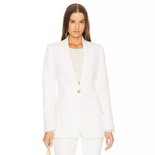 Damen Zweiteiliger Tailoring‑Anzug mit tailliertem Ein‑Knopf‑Blazer und ausgestellter Schlaghose Nord Taschen
