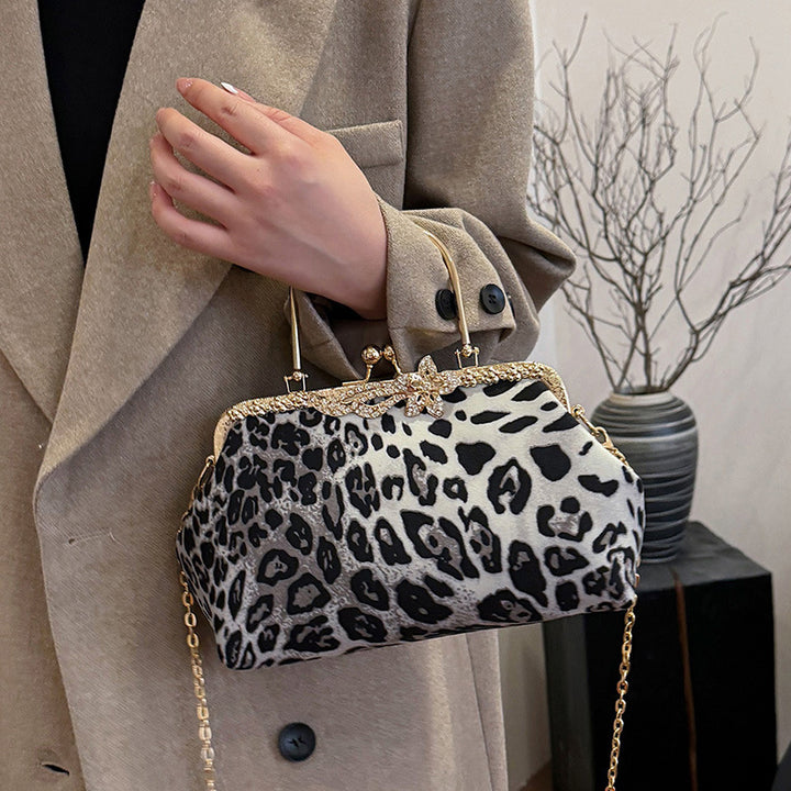 Damen glamouröse Handtasche im Leopardenmuster Nord Taschen