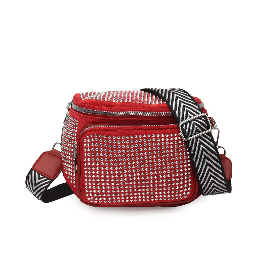 Damen modische Umhängetasche mit funkelnden Strassdetails Nord Taschen