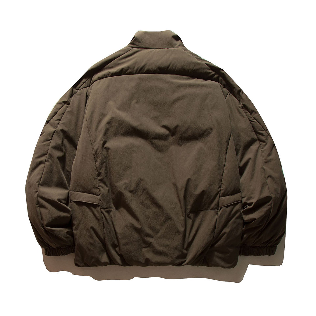 Herren Boxy Thermo-Pufferjacke mit überlappendem Stehkragen und aufgesetzten Klappentaschen Nord Taschen