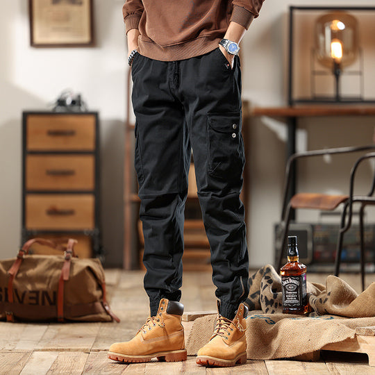 Herren Cargo-Jogginghose mit Multifachtaschen und elastischen Bündchen Nord Taschen