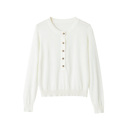 Damen Feiner Kurzcardigan mit Rundhals, Knopfleiste und taillierendem Bündchen Nord Taschen