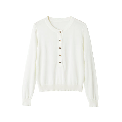 Damen Feiner Kurzcardigan mit Rundhals, Knopfleiste und taillierendem Bündchen Nord Taschen