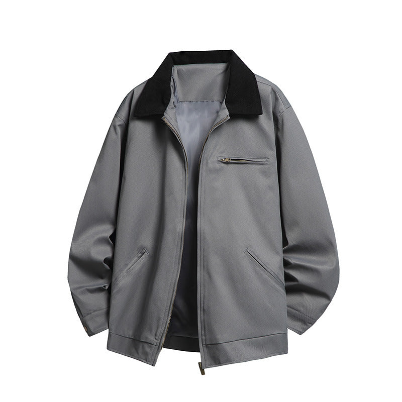 Herren Modische Übergangsjacke mit hohen Kragen und praktischen Taschen Nord Taschen