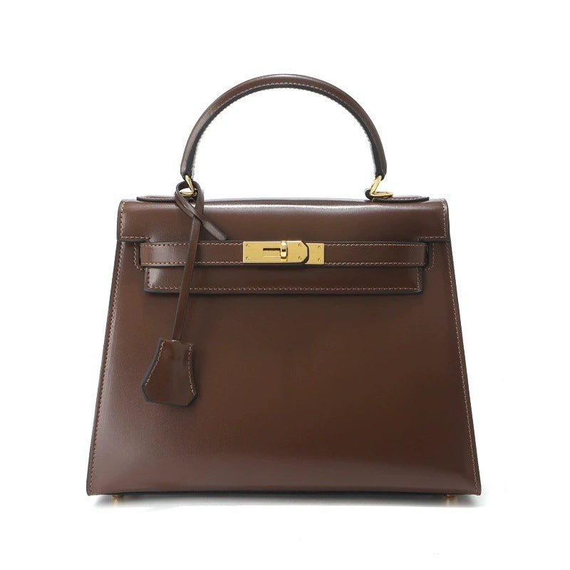 Damen strukturierte Handtasche mit elegantem Verschluss Nord Taschen