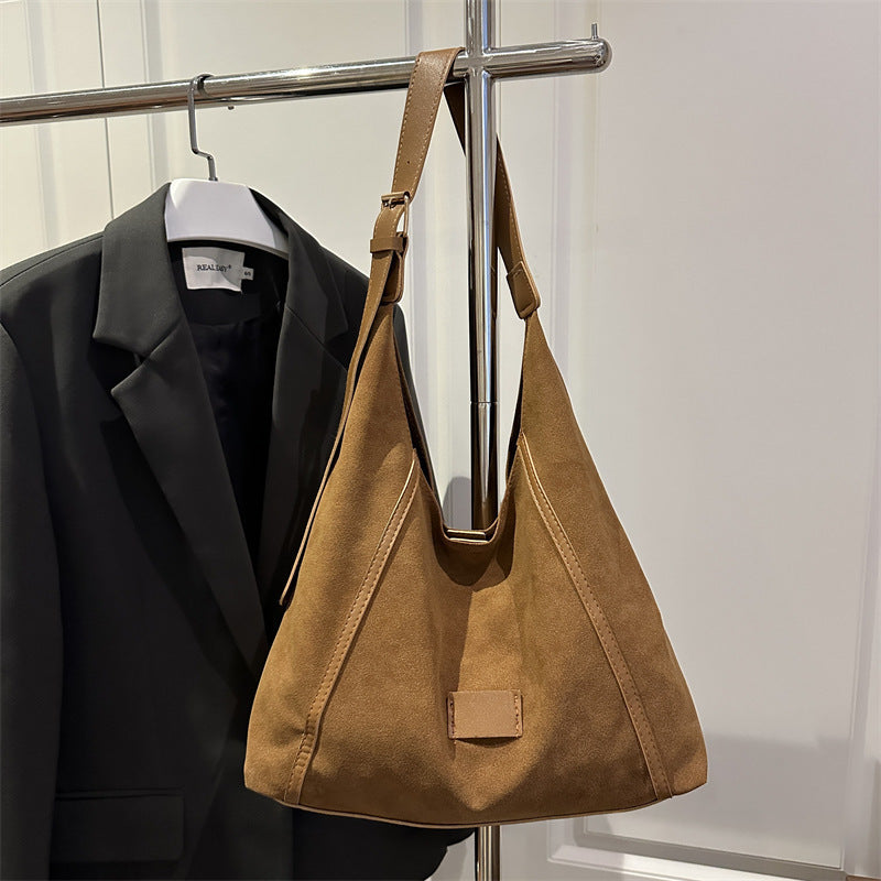 Damen elegante Umhängetasche aus hochwertigem Wildleder Nord Taschen