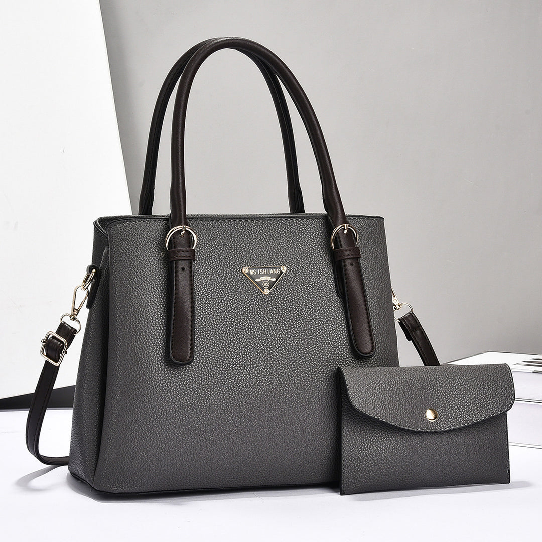 Damen klassische Handtasche mit abnehmbarer Clutch Nord Taschen