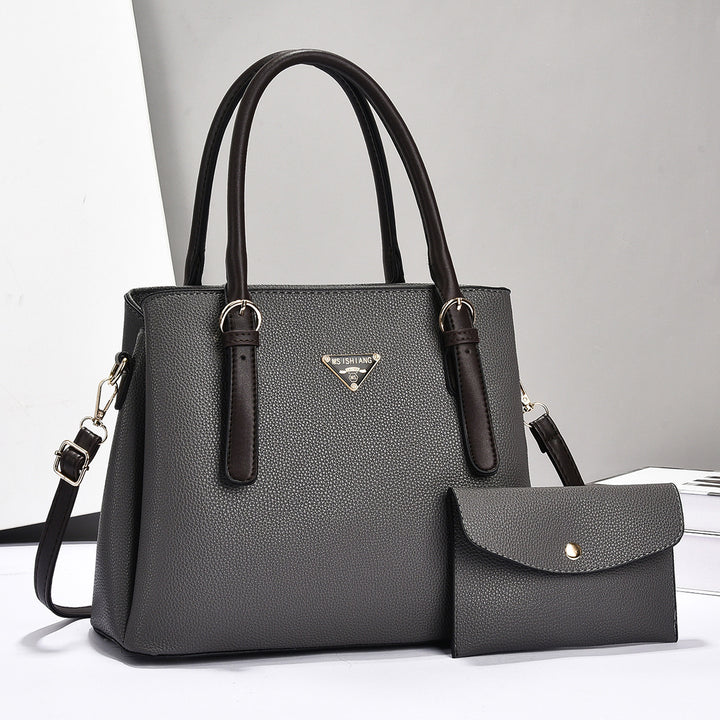 Damen klassische Handtasche mit abnehmbarer Clutch Nord Taschen