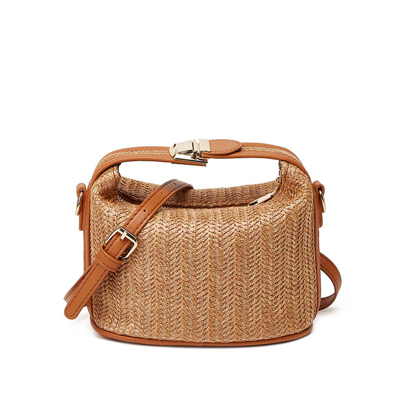 Damen Henkeltasche mit geflochtenem Design und verstellbarem Schulterriemen Nord Taschen