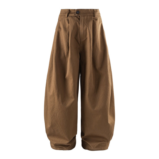 Damen weite High‑Waist‑Culotte mit Kellerfalte und verkürztem Bein Nord Taschen
