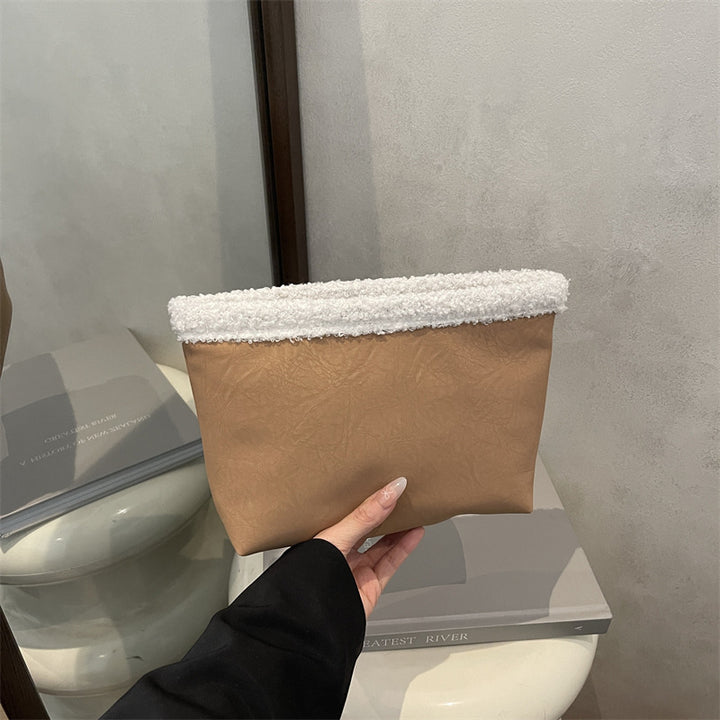 Damen Kosmetiktasche aus strukturiertem Kunstleder mit weichem Obermaterial Nord Taschen