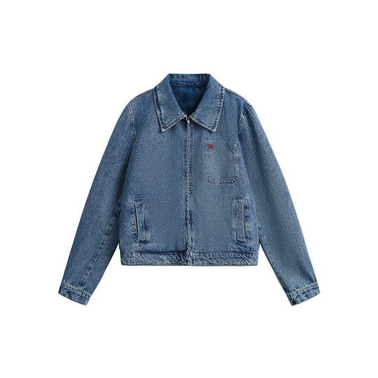 Damen Boxy-Denimjacke Nord Taschen