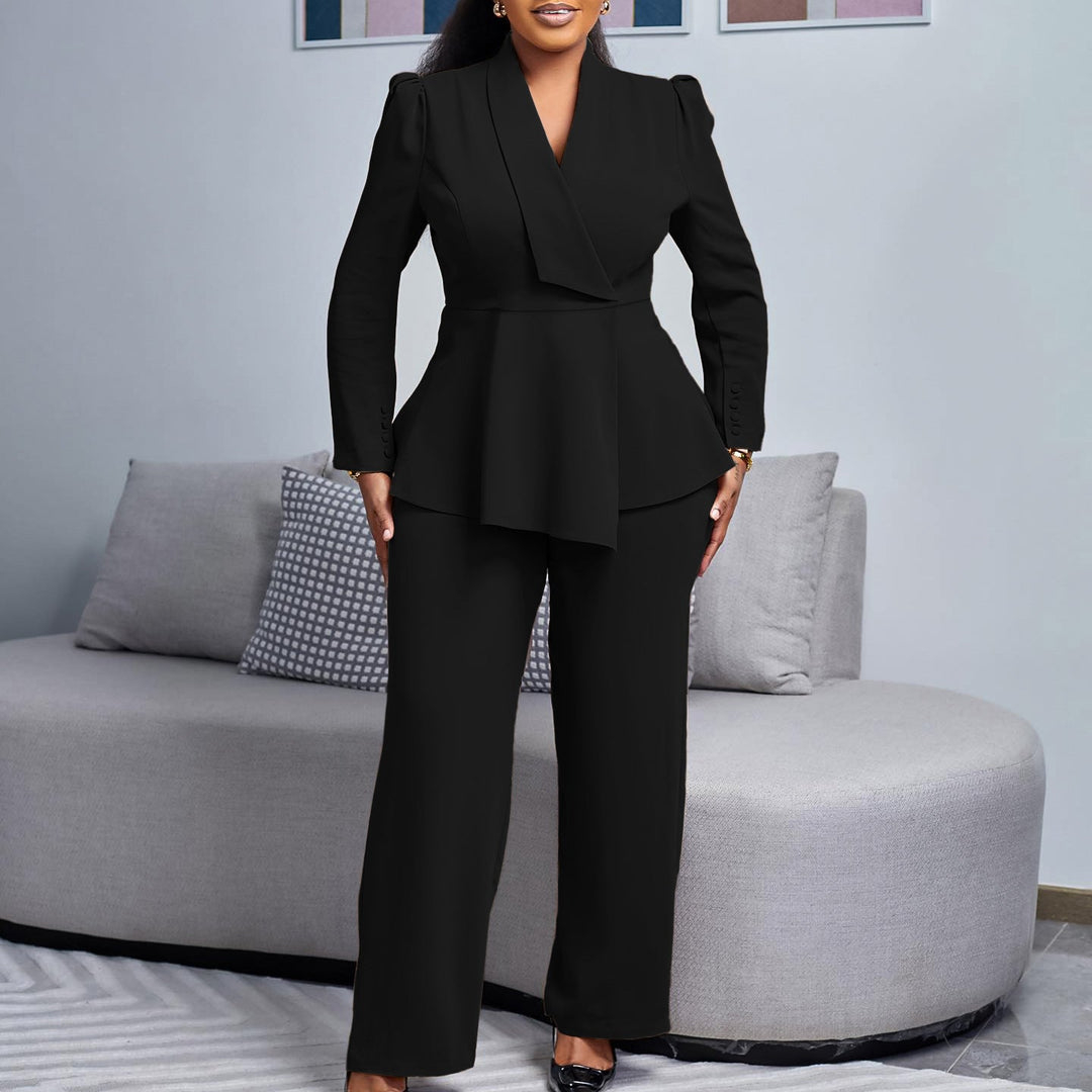 Damen Elegantes Blazer-Hosen-Set