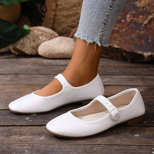 Damen Ballerinas mit modischem Schnallenverschluss und ergonomischer Fußbettung Nord Taschen