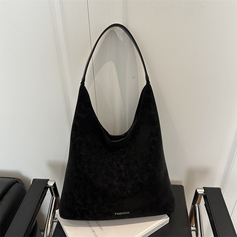 Damen elegante Wildleder Umhängetasche mit weichem Griff Nord Taschen