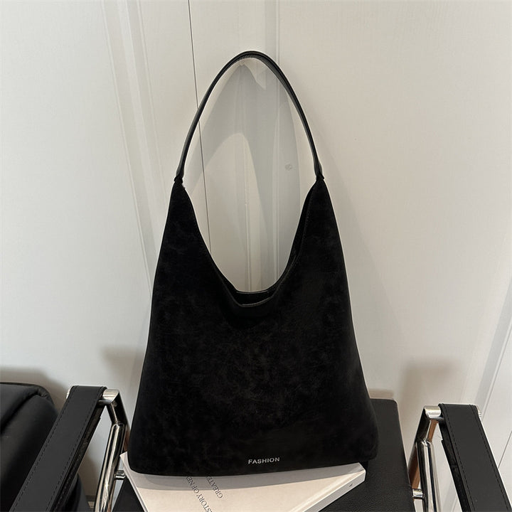 Damen elegante Wildleder Umhängetasche mit weichem Griff Nord Taschen