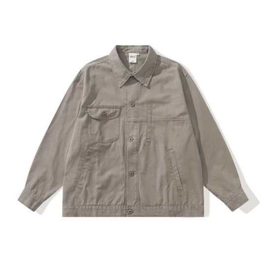 Herren Boxy-Canvas Utility-Blousonjacke mit großen Pattentaschen Nord Taschen