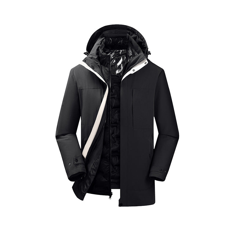 Herren Zweiteiliger Parka mit herausnehmbarer Stepp-Innenjacke und verstellbarer Kapuze Nord Taschen
