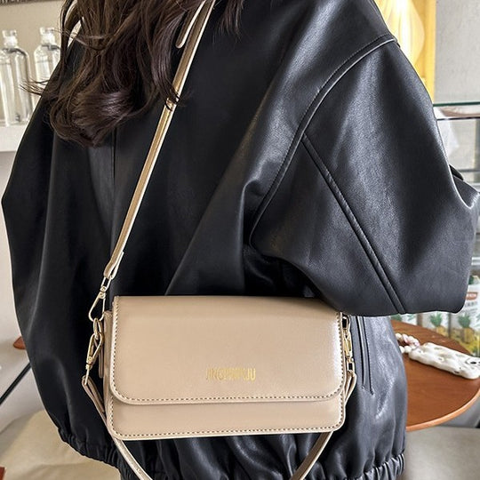 Damen Umhängetasche mit hochwertigem Kunstleder und elegantem Klappenverschluss Nord Taschen