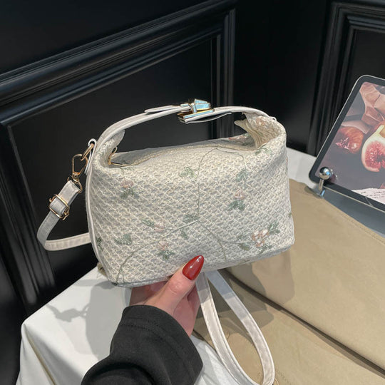 Damen Umhängetasche mit elegantem Blumenmuster und hochwertiger Verarbeitung Nord Taschen