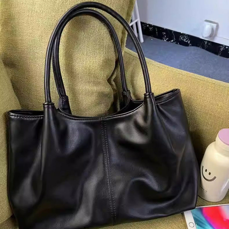 Damen Tragetasche mit elegantem, geräumigem Innenraum und hochwertigen Ledergriffen Nord Taschen