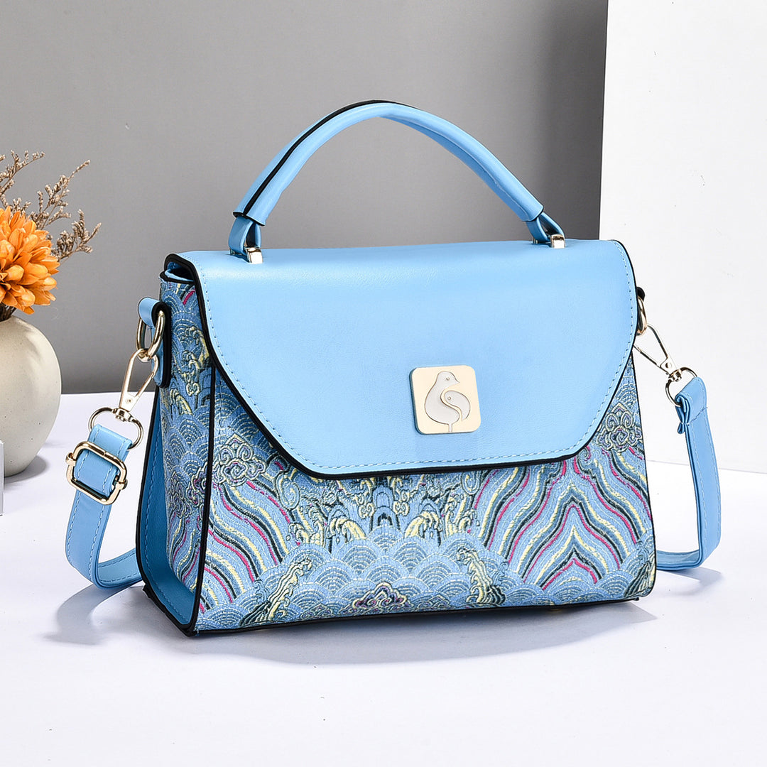 Damen Handtasche mit elegantem floralem Design und abnehmbarem Schulterriemen Nord Taschen