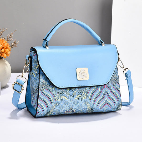 Damen Handtasche mit elegantem floralem Design und abnehmbarem Schulterriemen Nord Taschen
