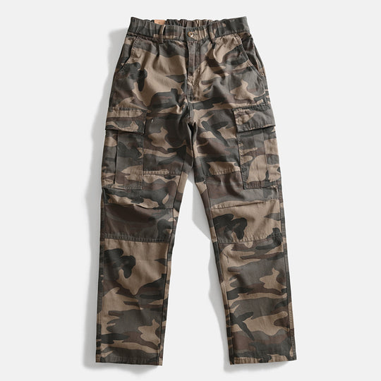 Herren Cargohose im Military-Look mit Mehrfachtaschen und geradem Schnitt Nord Taschen