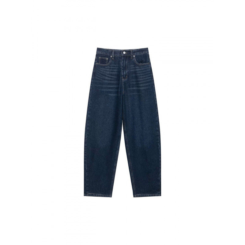 Damen Hochtaillierte weite Streifenjeans im Retro‑Look Nord Taschen