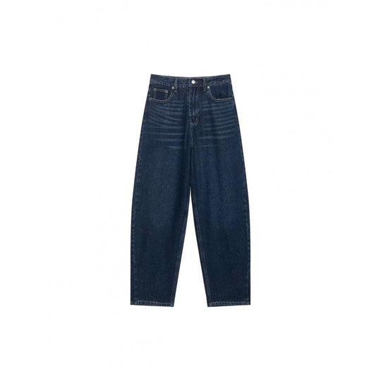 Damen Hochtaillierte weite Streifenjeans im Retro‑Look Nord Taschen